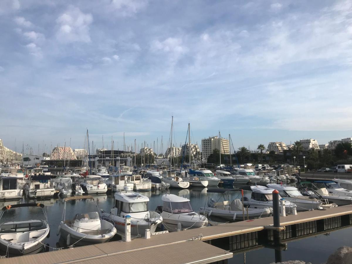 Studio 2-3 Pers Parking Clim Vue Port Et Mer Ла Гранде-Моте Екстериор снимка